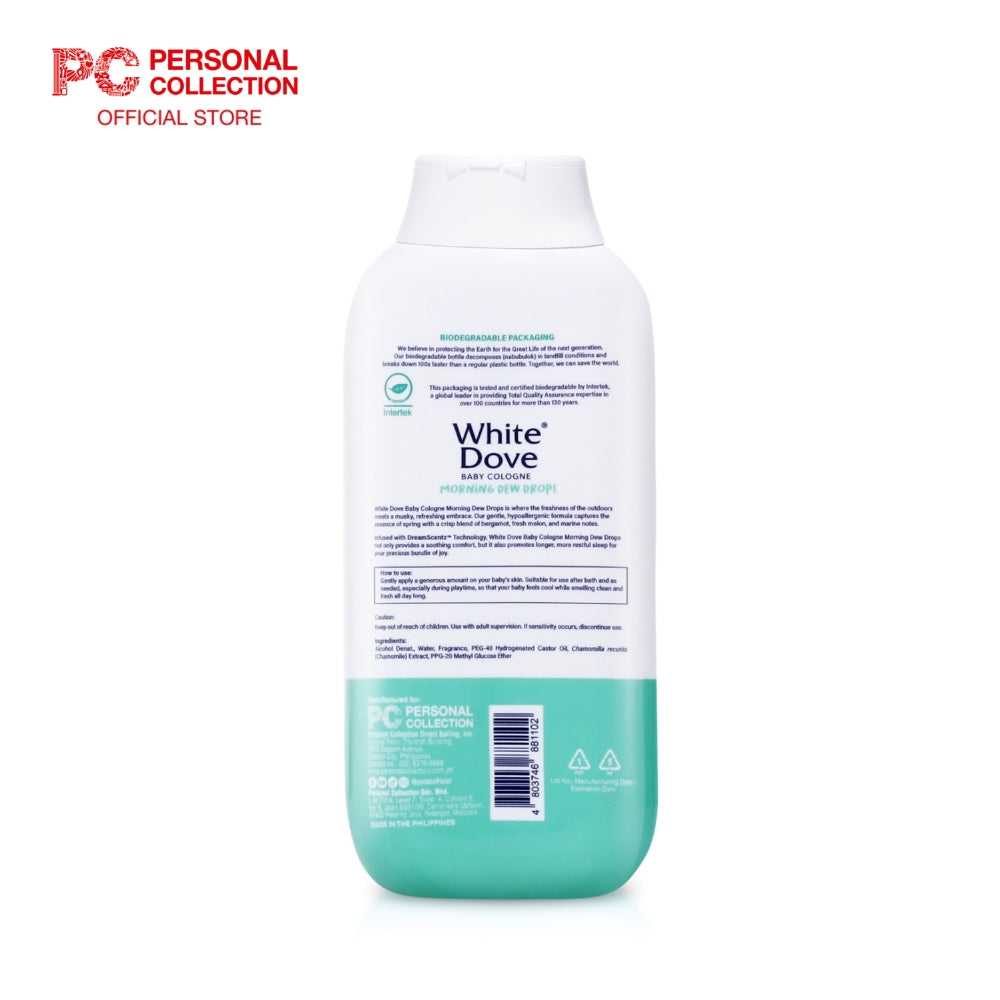 WHITE DOVE BABY COLOGNE MORNING DEW DROPS 200ML