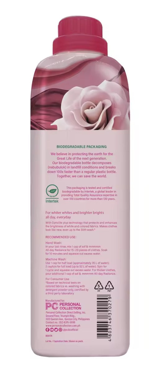 sof & mmmmm All-day Radiance Concentrated Fabric Conditioner 1000 mL
