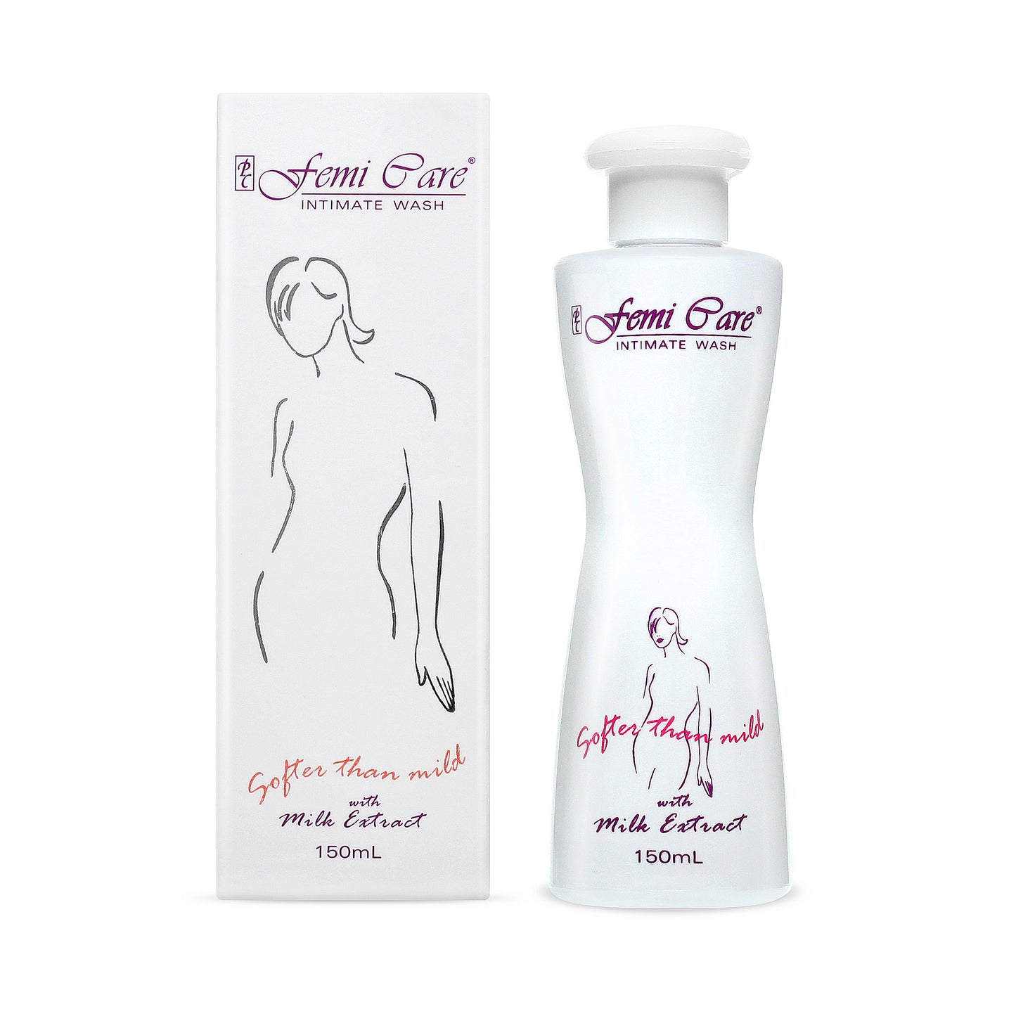 Femi Care Intimate Wash with Milk Extract 150 mL