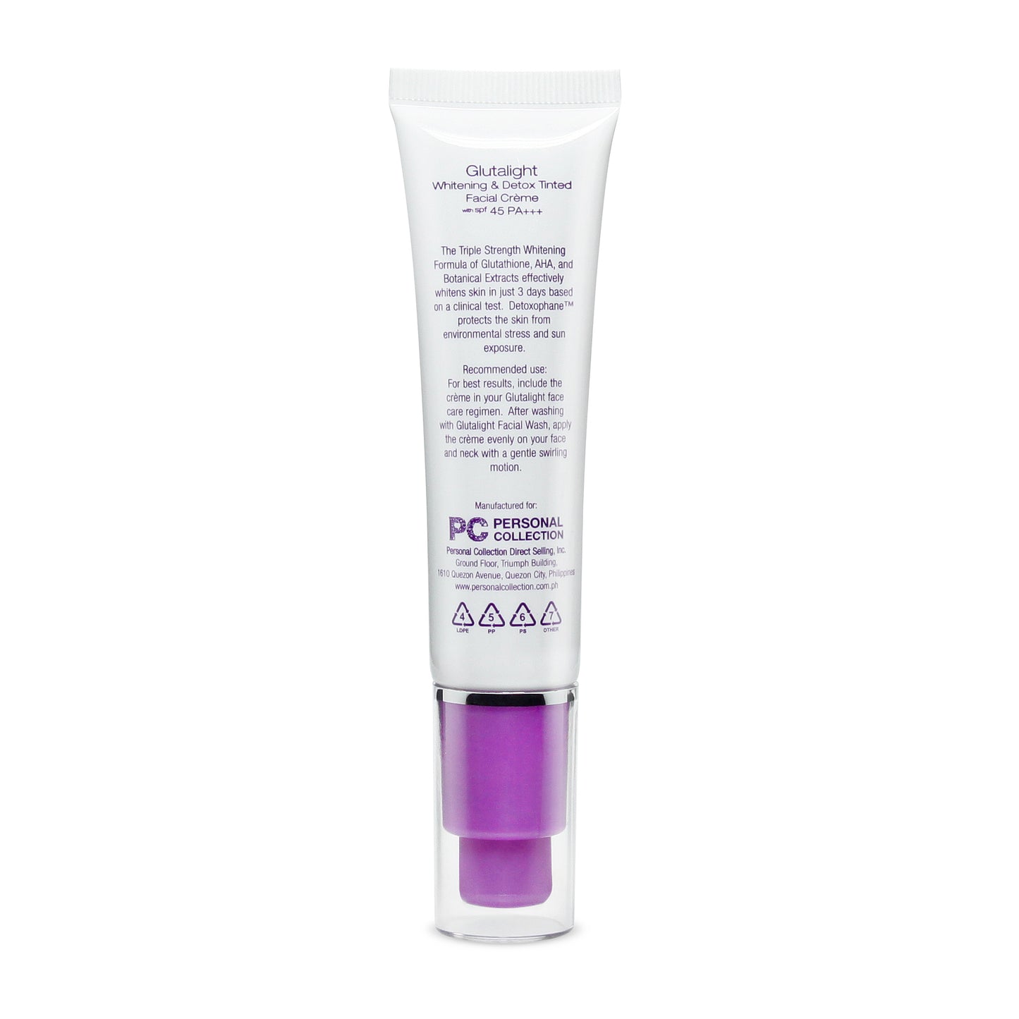 Glutalight Whitening & Detox Tinted Facial Créme 30 g