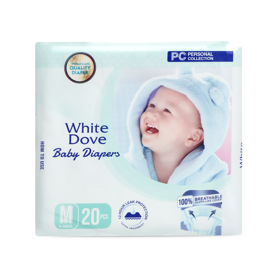 White Dove Baby Diaper Medium Pack of 20's