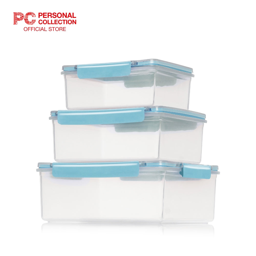 PCHome Food Keepers PP 3pc set BLUE Personal Collection