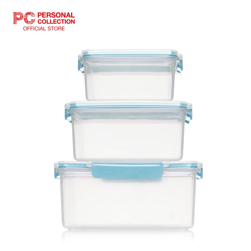 PCHome Food Keepers PP 3pc set BLUE Personal Collection