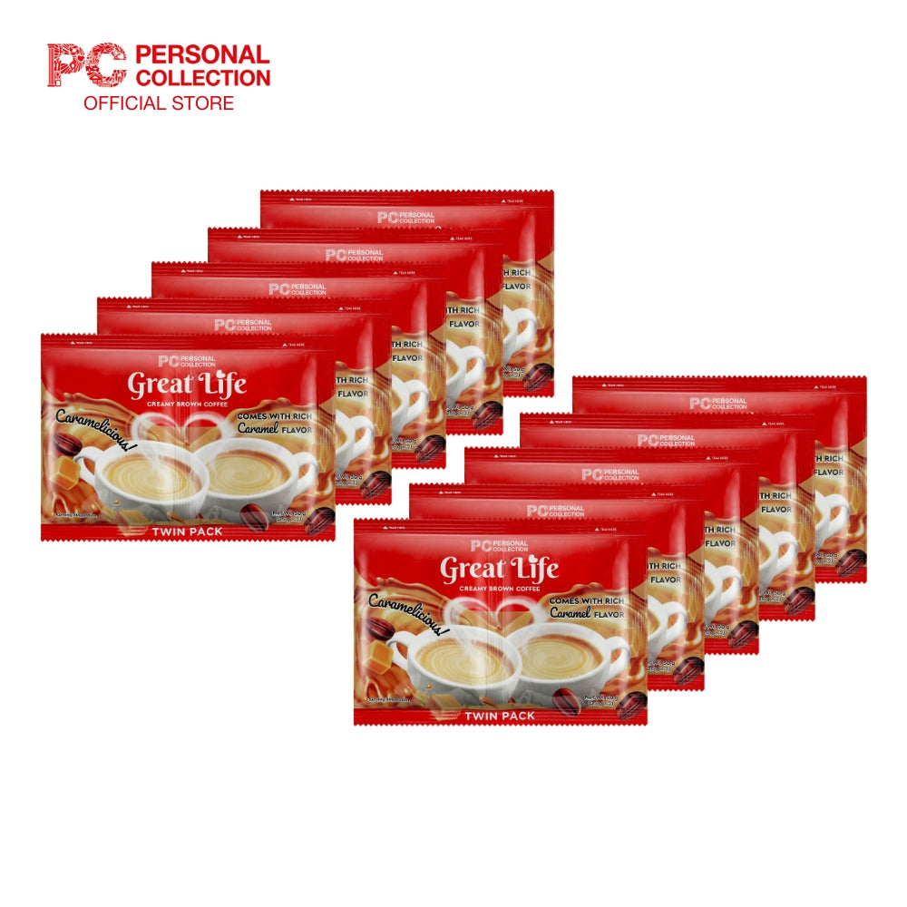 Great Life Instant Coffee Brown (Twin Pack) 10s
