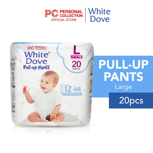White Dove Pull-up Pants Large