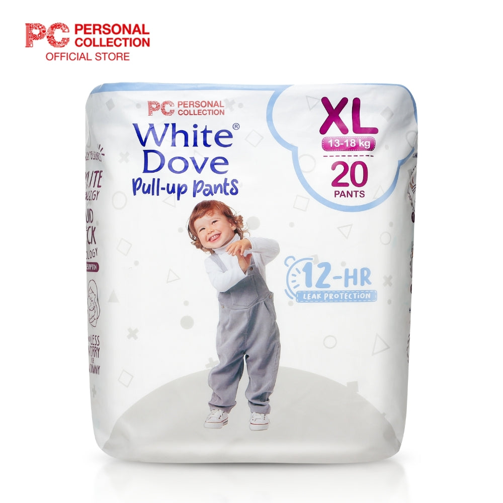 White Dove Baby Pull-up Pants XL