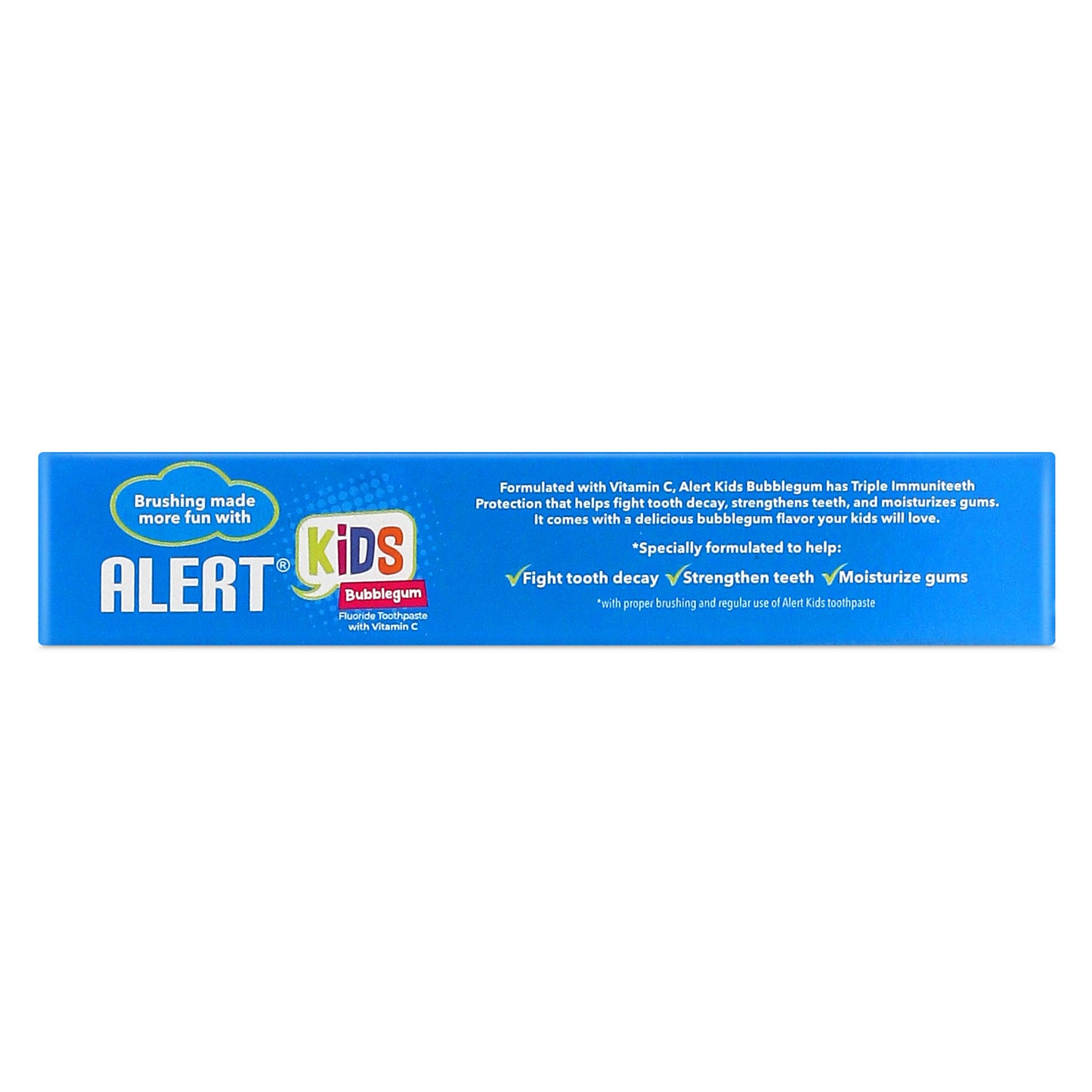 Alert Kids Bubblegum with Vitamin C Fluoride Toothpaste 50 g