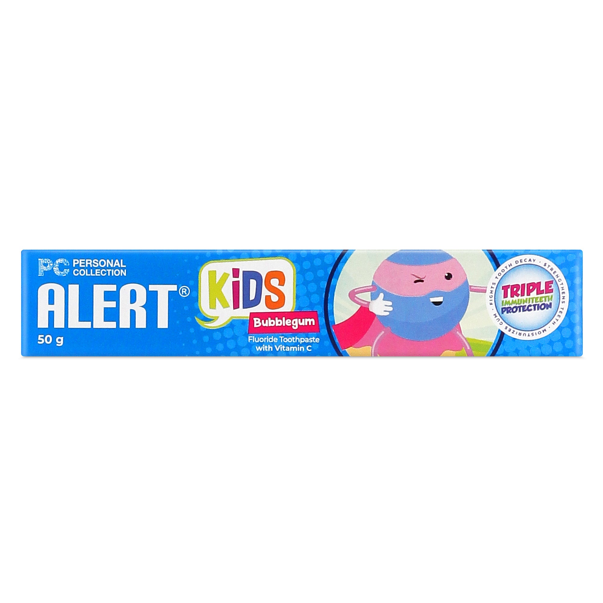 Alert Kids Bubblegum with Vitamin C Fluoride Toothpaste 50 g – PC Starter