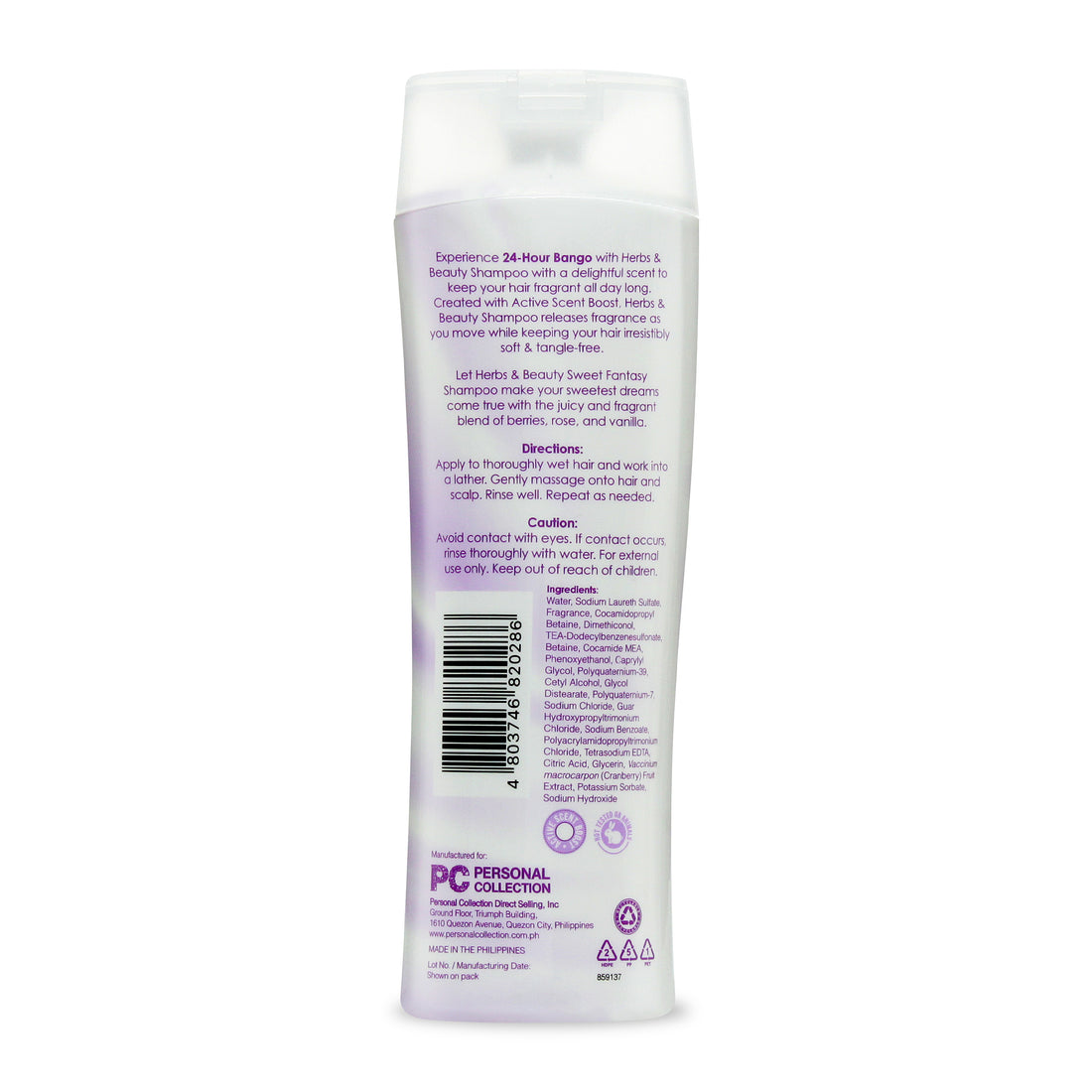 Herbs & Beauty Shampoo Sweet Fantasy 300 mL PC Starter