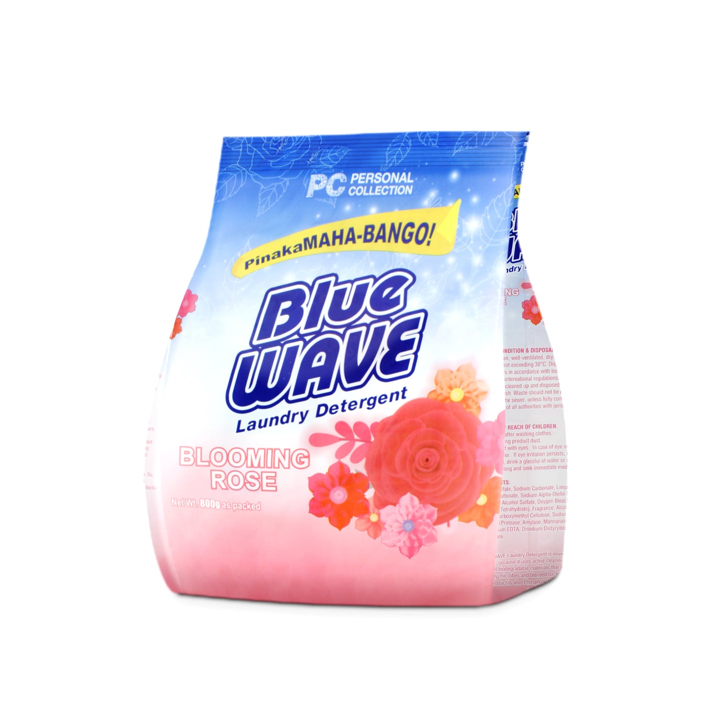 Blue Wave Powder Laundry Detergent Pinakamaha-bango Blooming Rose 800 g