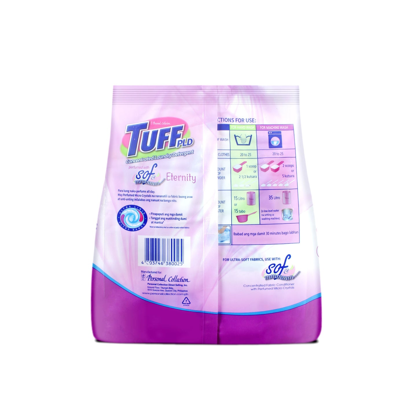 Tuff PLD With Eternity 800 g Concentrated Powder Detergent