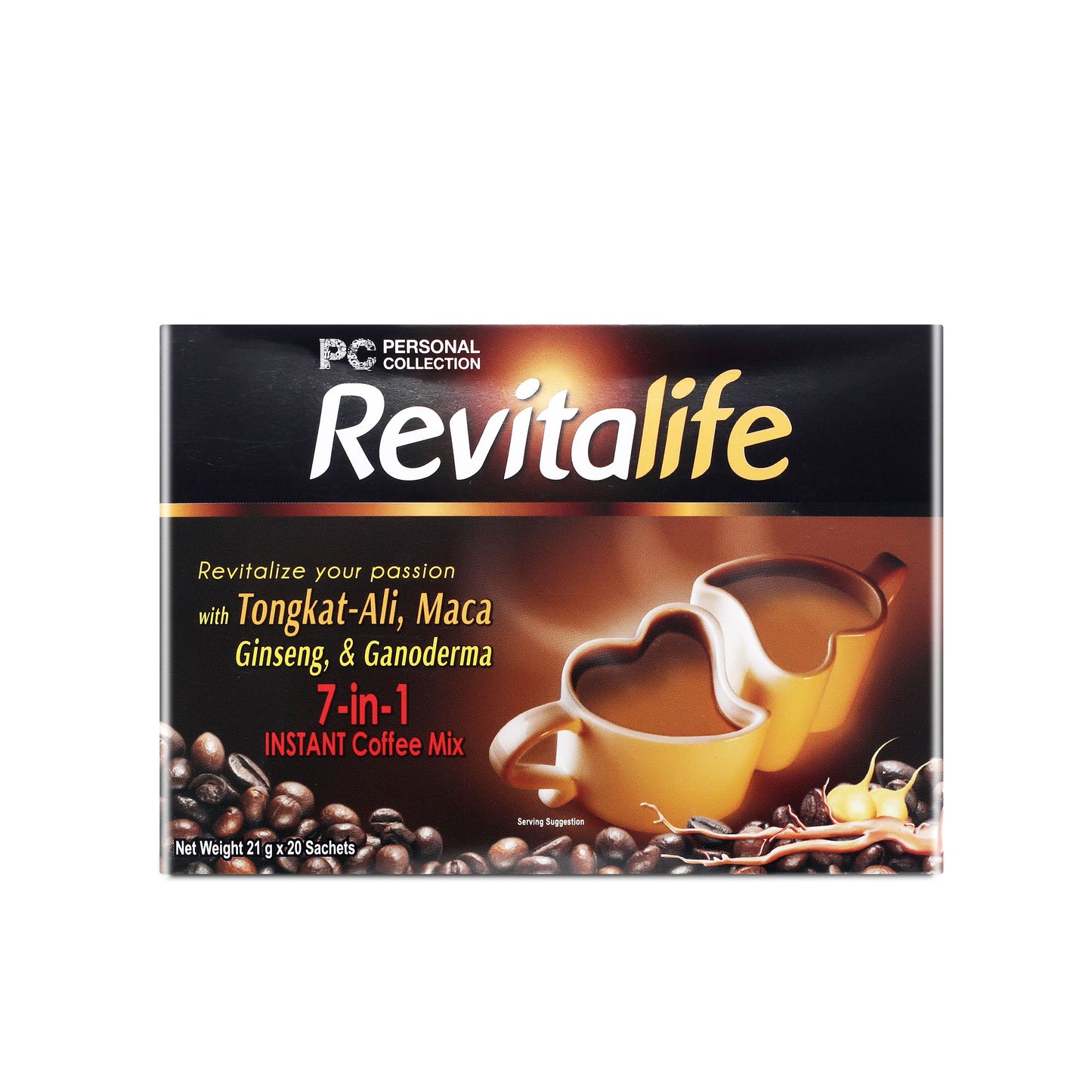 Revitalife Tongkat-Ali 7-in-1 Instant Coffe Mix 21g x 20 stick sachet/box