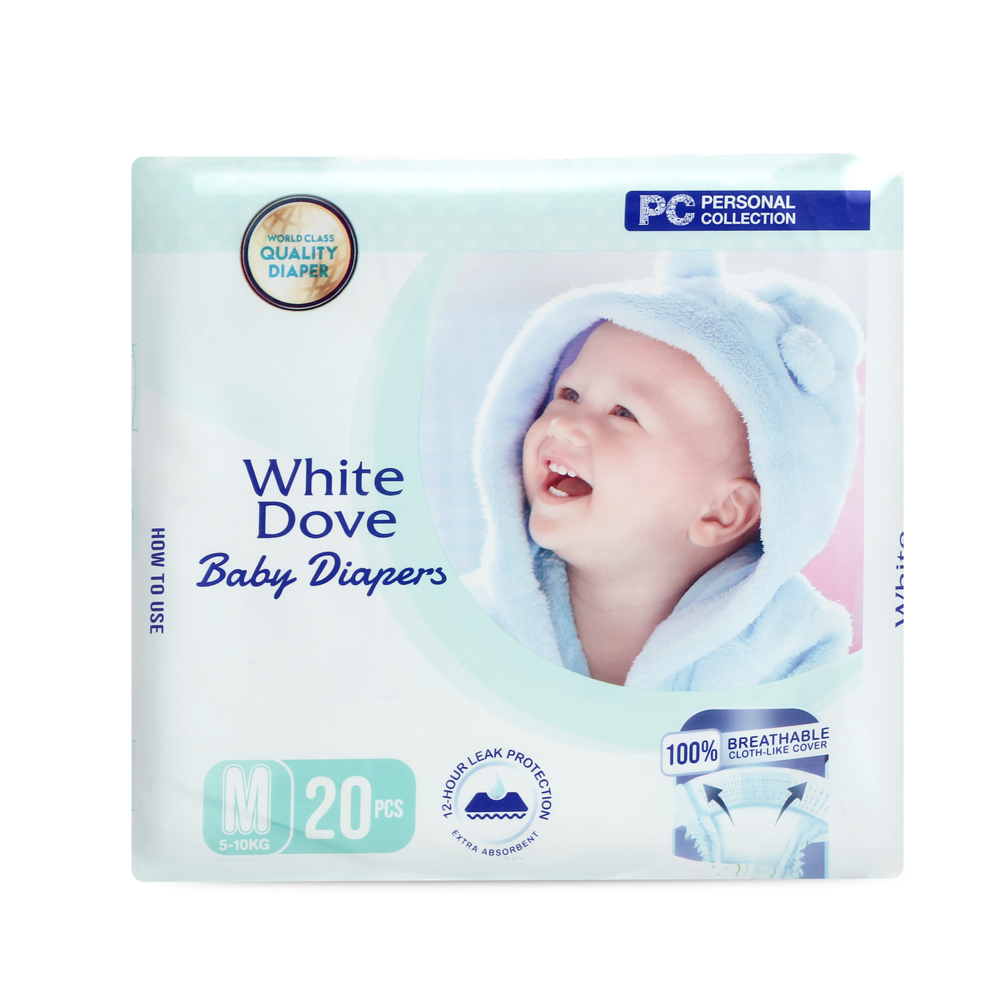 White Dove Baby Diaper Medium Pack of 20's