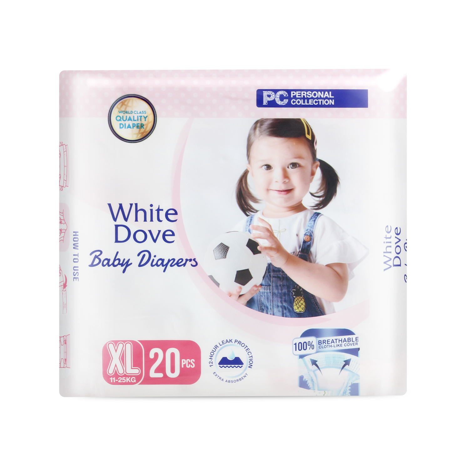White Dove Baby Diaper Extra Large Pack of 20's