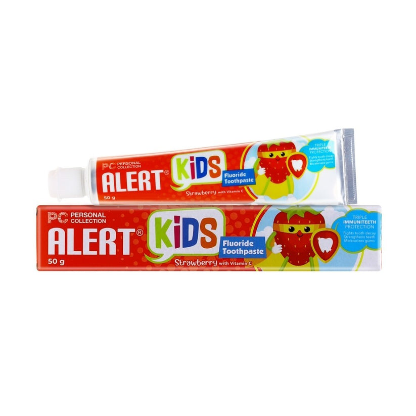 Alert Kids Strawberry with Vitamin C Fluoride Toothpaste 50 g – PC Starter