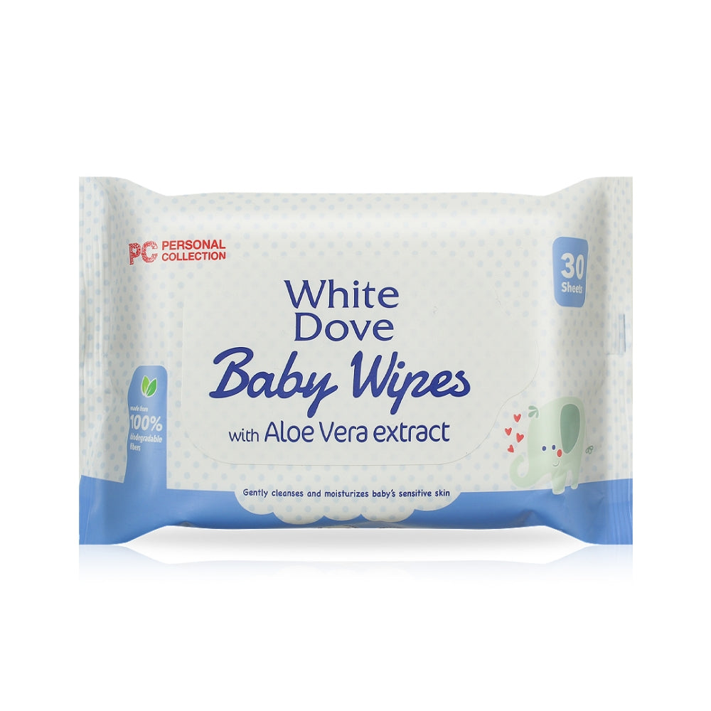 White Dove Baby Wipes 30's Personal Collection