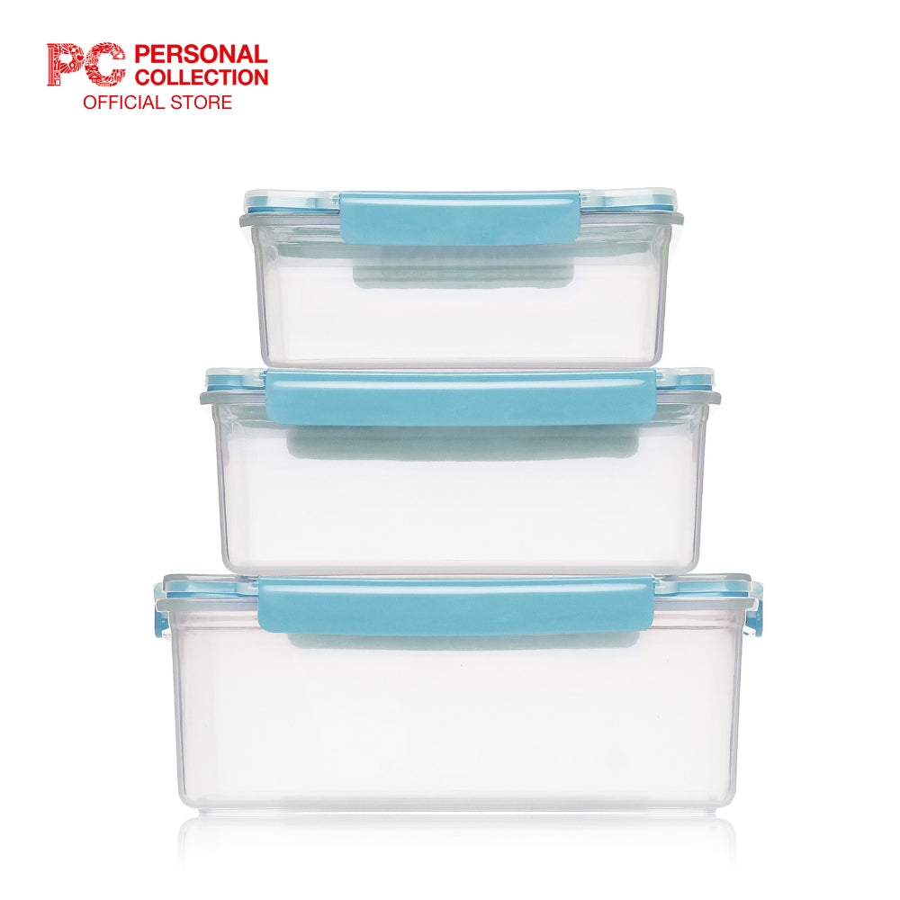 PCHome Food Keepers PP 3pc set BLUE Personal Collection