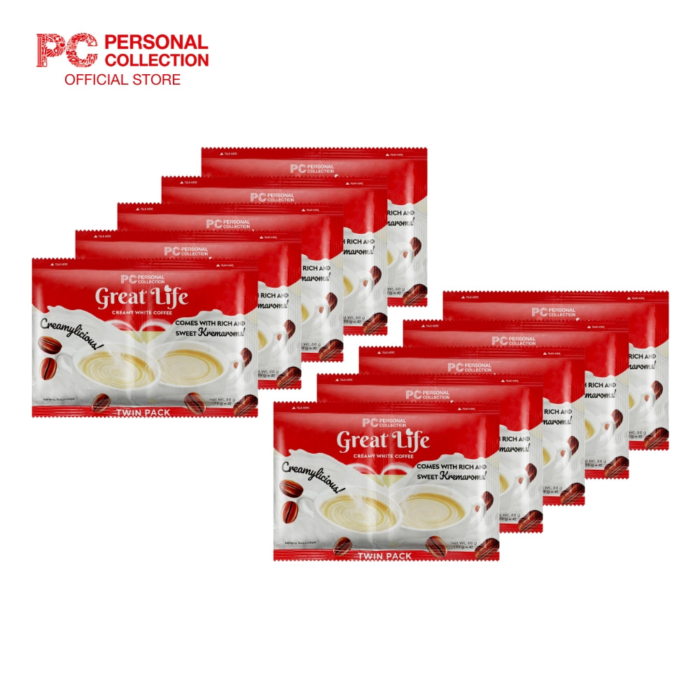Great Life Instant Coffee Creamy White (Twin Pack) 10s