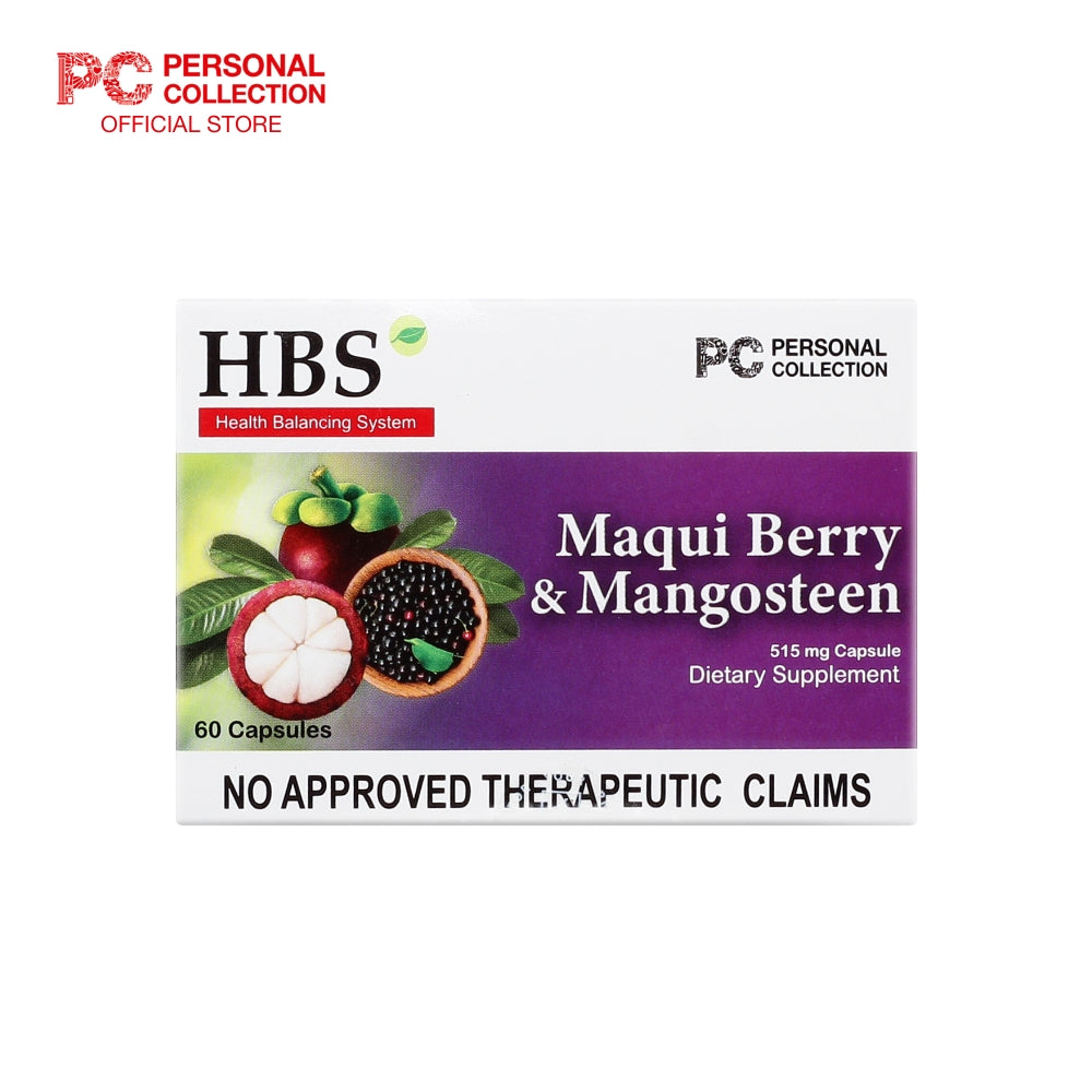 HBS Maqui Berry & Mangosteen Food Supplement Capsule 60s